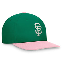 San Francisco Giants Malachite Pro Performance Snapback Hat Green/Pink | Nike