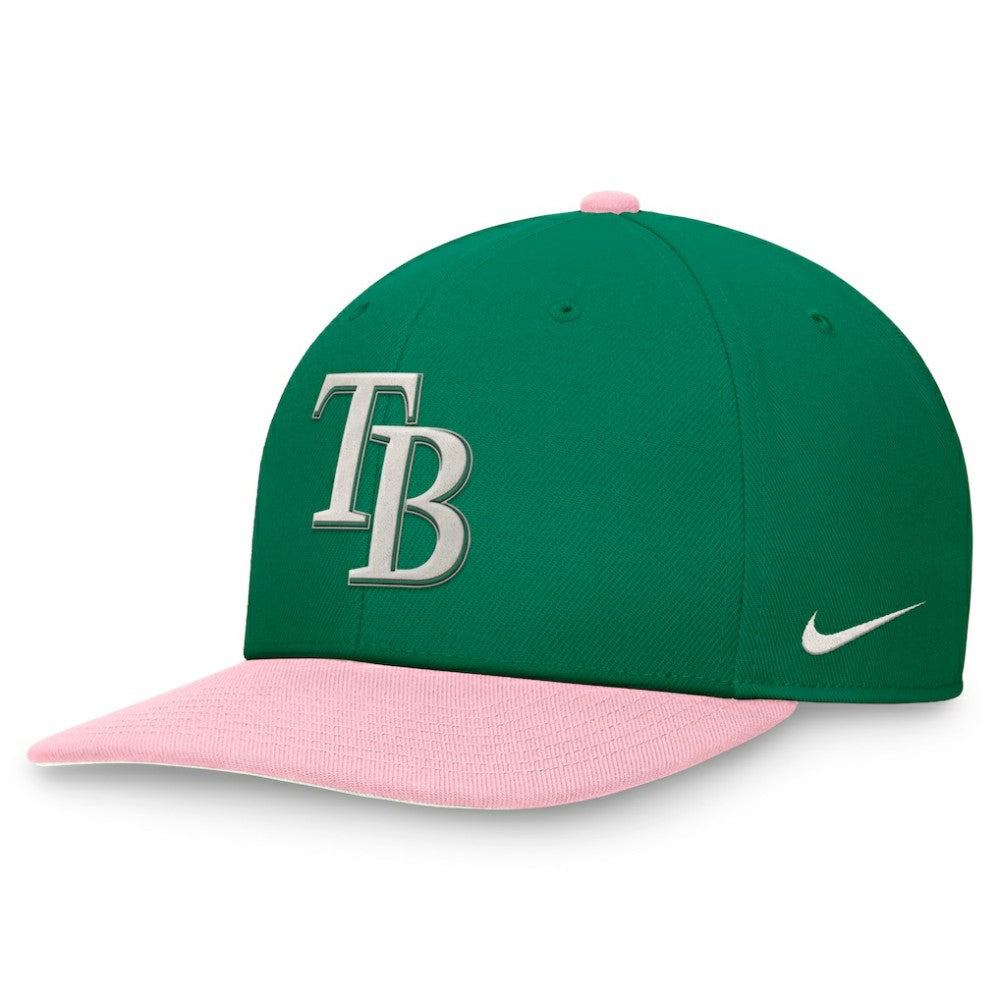 Tampa Bay Rays Malachite Pro Performance Snapback Hat Green/Pink | Nike