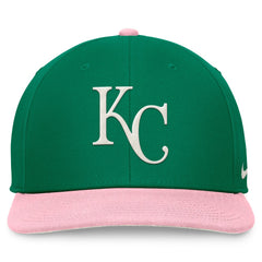 Kansas City Royals Malachite Pro Performance Snapback Hat Green/Pink | Nike