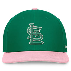 St. Louis Cardinals Malachite Pro Performance Snapback Hat Green/Pink | Nike
