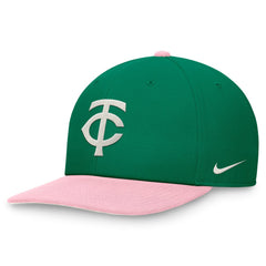 Minnesota Twins Malachite Pro Performance Snapback Hat Green/Pink | Nike