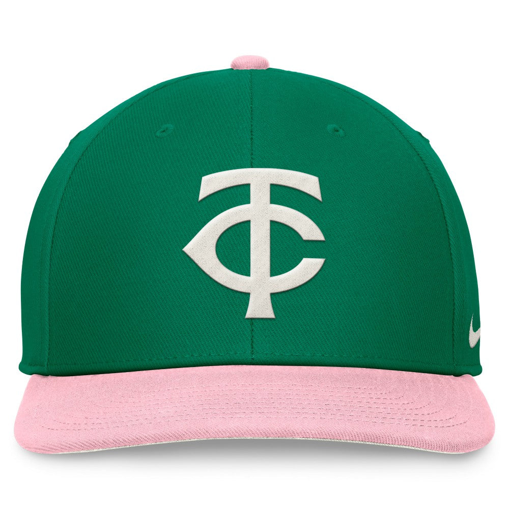 Minnesota Twins Malachite Pro Performance Snapback Hat Green/Pink | Nike