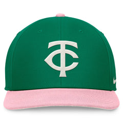 Minnesota Twins Malachite Pro Performance Snapback Hat Green/Pink | Nike
