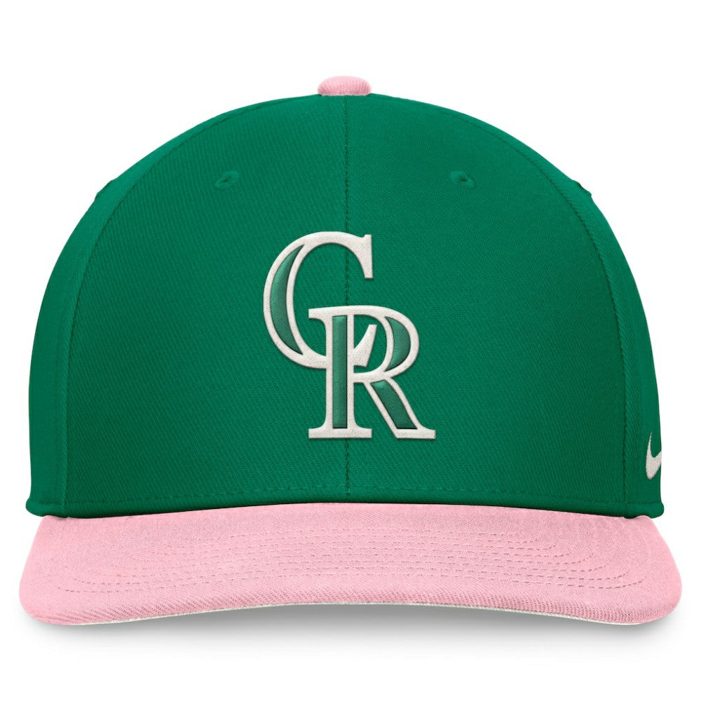 Colorado Rockies Malachite Pro Performance Snapback Hat Green/Pink | Nike