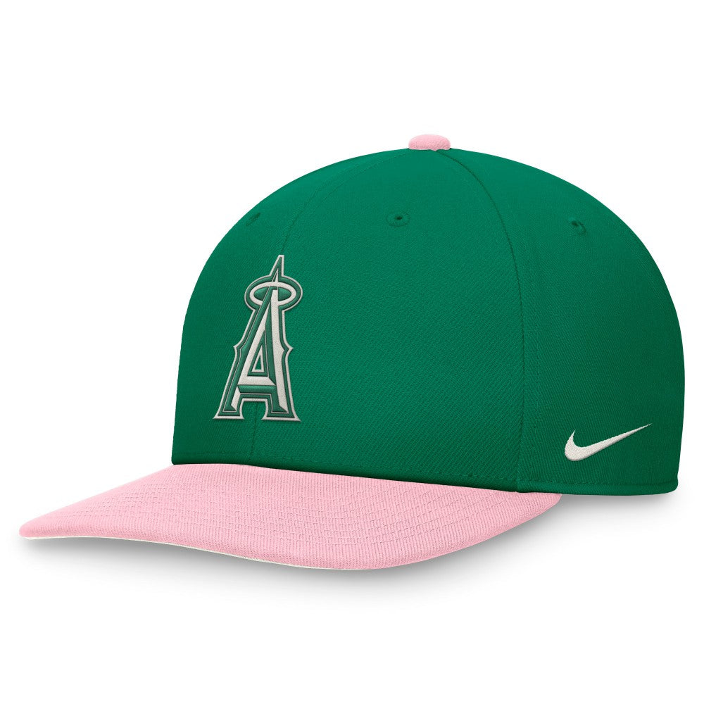 Los Angeles Angels Malachite Pro Performance Snapback Hat Green/Pink | Nike