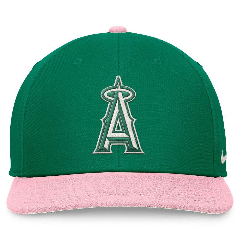 Los Angeles Angels Malachite Pro Performance Snapback Hat Green/Pink | Nike