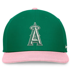 Los Angeles Angels Malachite Pro Performance Snapback Hat Green/Pink | Nike