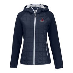 St. Louis Cardinals Cutter & Buck Women's Cooperstown Collection Rainier Primaloft Eco Full-Zip Hybrid Jacket Navy
