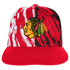 Chicago Blackhawks Youth Propel Flat Brim Snapback Hat Red