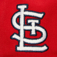 St. Louis Cardinals Team Tagged Snapback Hat Red | Mitchell & Ness