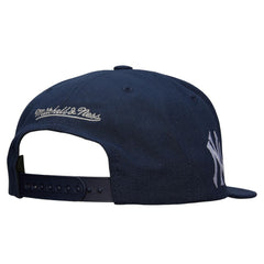 New York Yankees Team Tagged Snapback Hat Navy | Mitchell & Ness