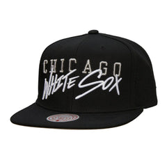 Chicago White Sox Team Tagged Snapback Hat Black | Mitchell & Ness