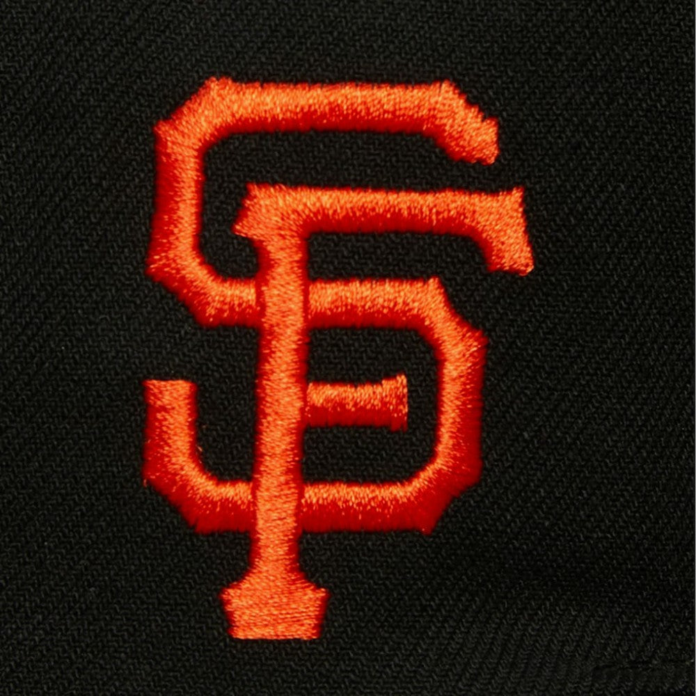 San Francisco Giants Team Tagged Snapback Hat Black | Mitchell & Ness