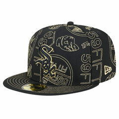 Chicago White Sox 59FIFTY Day Allover Fitted Hat Black | New Era