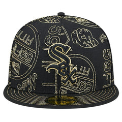 Chicago White Sox 59FIFTY Day Allover Fitted Hat Black | New Era