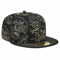 Chicago White Sox 59FIFTY Day Allover Fitted Hat Black | New Era