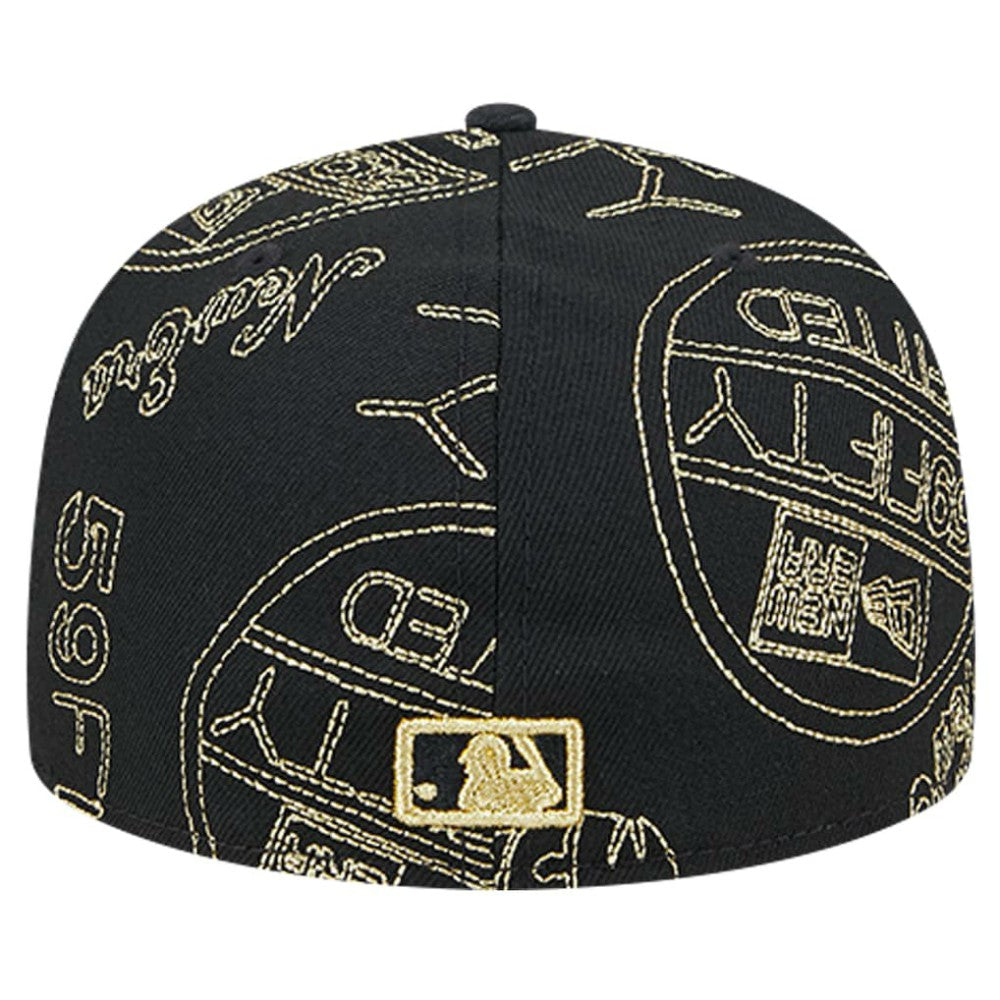 Detroit Tigers 59FIFTY Day Allover Fitted Hat Black | New Era