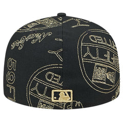 Pittsburgh Pirates 59FIFTY Day Allover Fitted Hat Black | New Era