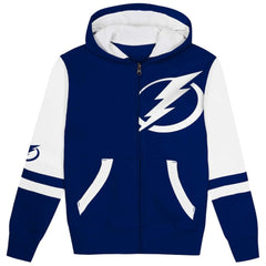 Tampa Bay Lightning Preschool Face Off Full-Zip Hoodie Blue