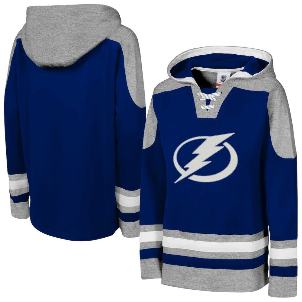 Tampa Bay Lightning Youth Ageless Must Have Home V-Neck Pullover Hoodie Blue
