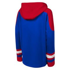 New York Rangers Youth Ageless Must Have Home V-Neck Pullover Hoodie Blue