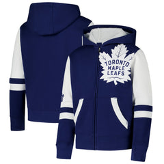 Toronto Maple Leafs Youth Face Off Full-Zip Hoodie Blue