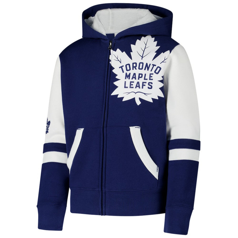Toronto Maple Leafs Youth Face Off Full-Zip Hoodie Blue
