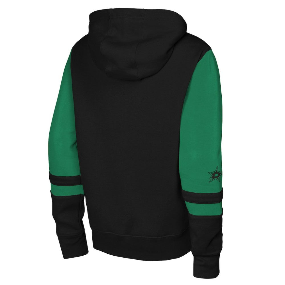 Dallas Stars Youth Face Off Full-Zip Hoodie Black