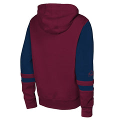 Colorado Avalanche Youth Face Off Full-Zip Hoodie Burgundy