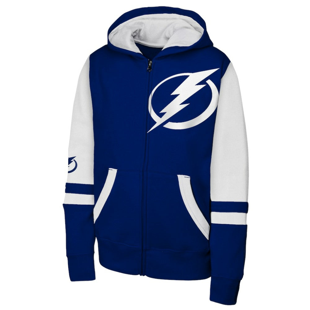 Tampa Bay Lightning Youth Face Off Full-Zip Hoodie Blue