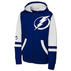Tampa Bay Lightning Youth Face Off Full-Zip Hoodie Blue