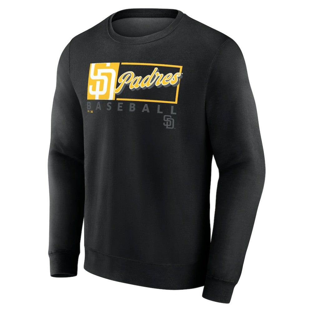 San Diego Padres Profile Big & Tall Pullover Sweatshirt Black
