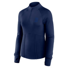Boston Red Sox Women's Elements Raglan Tri-Blend Quarter-Zip Top Navy