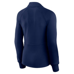 Boston Red Sox Women's Elements Raglan Tri-Blend Quarter-Zip Top Navy