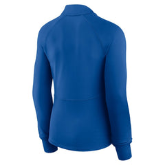 Chicago Cubs Women's Elements Raglan Tri-Blend Quarter-Zip Top Royal