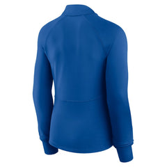 Los Angeles Dodgers Women's Elements Raglan Tri-Blend Quarter-Zip Top Royal