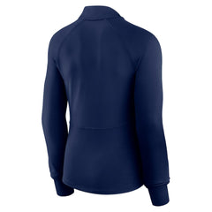 New York Yankees Women's Elements Raglan Tri-Blend Quarter-Zip Top Navy