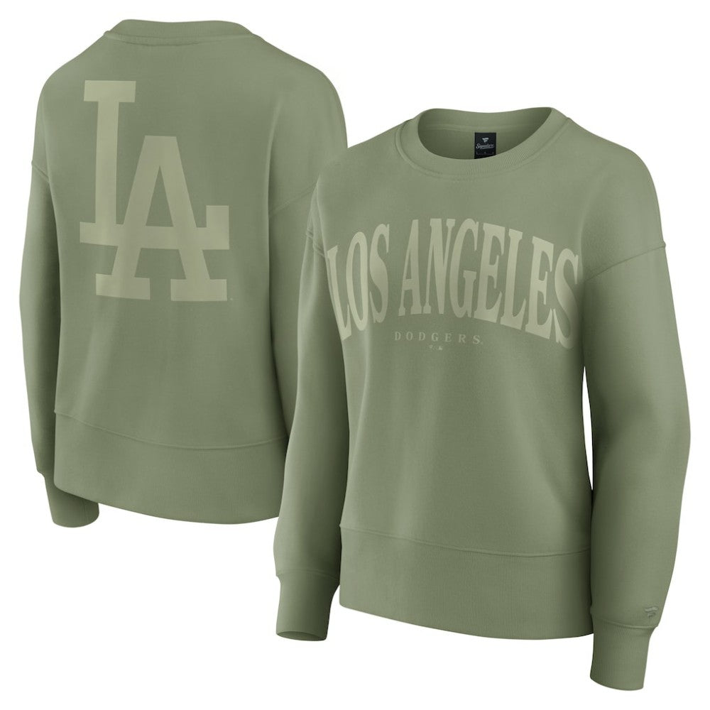 Los Angeles Dodgers Women's Elements Flow Pullover Sweatshirt Green