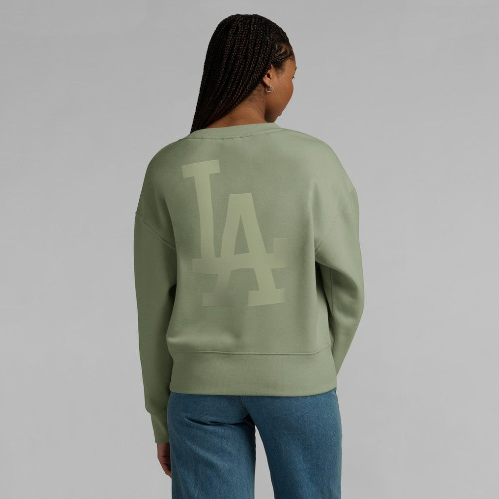 Los Angeles Dodgers Women's Elements Flow Pullover Sweatshirt Green