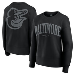 Baltimore Orioles Women's Elements Flow Pullover Sweatshirt Black
