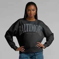 Baltimore Orioles Women's Elements Flow Pullover Sweatshirt Black