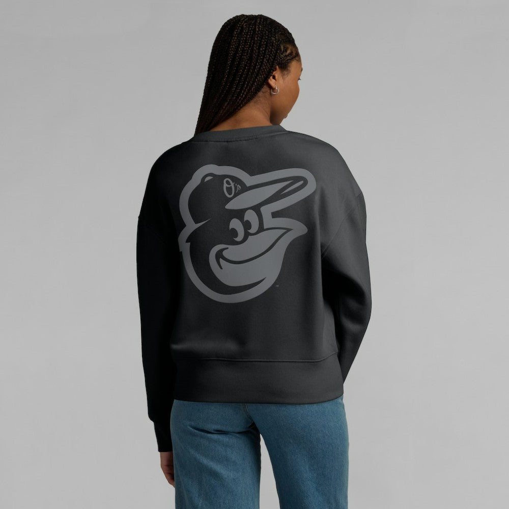 Baltimore Orioles Women's Elements Flow Pullover Sweatshirt Black