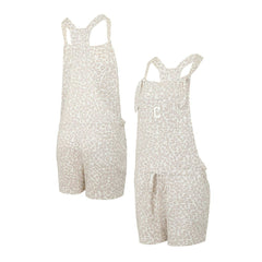 Cleveland Guardians Concepts Sport Women's Montana Hacci Knit Romper Overalls Cream