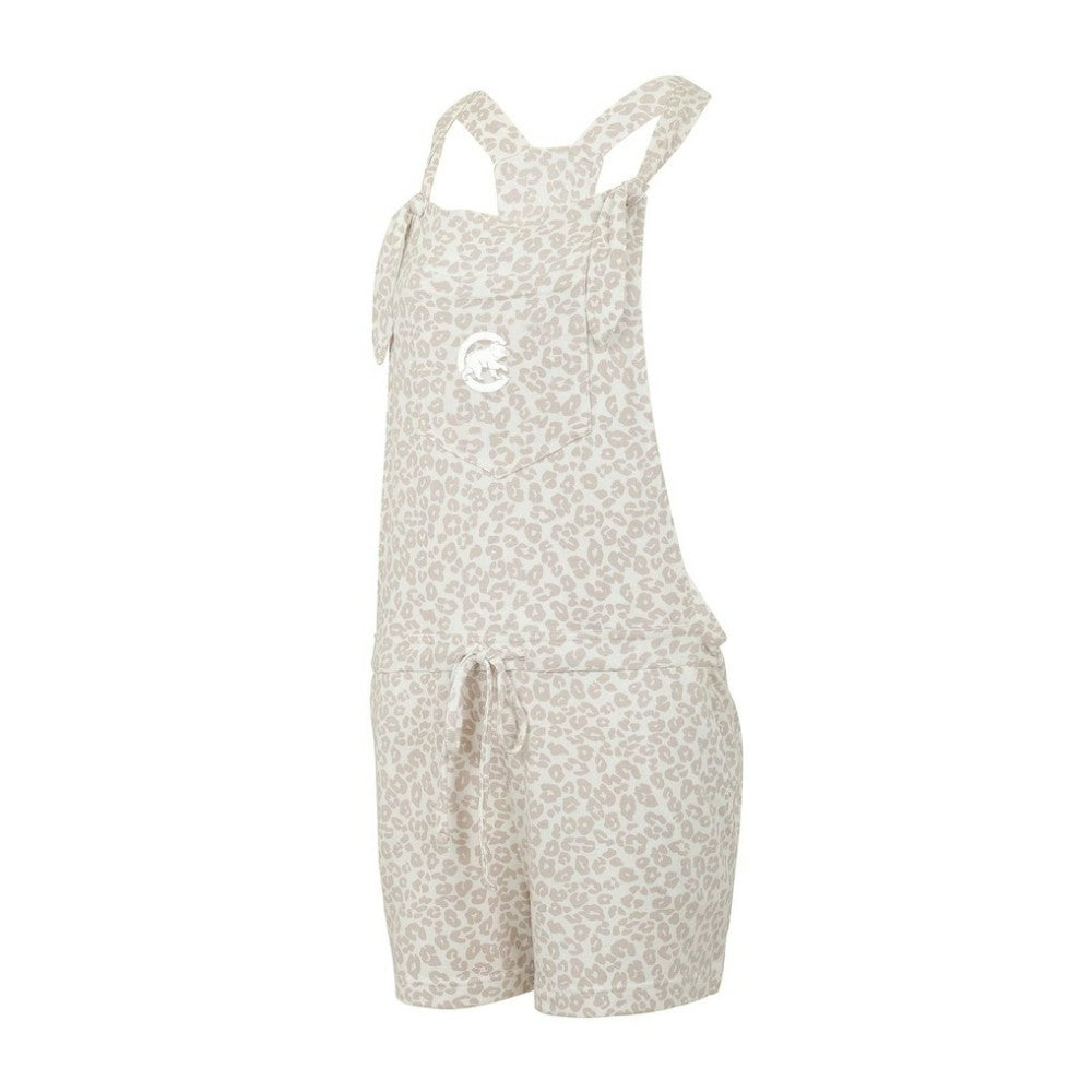 Chicago Cubs Concepts Sport Women's Montana Hacci Knit Romper Overalls Cream