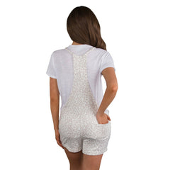 Cincinnati Reds Concepts Sport Women's Montana Hacci Knit Romper Overalls Cream