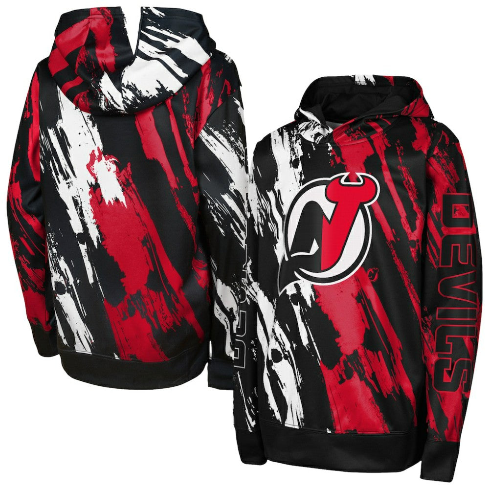 New Jersey Devils Preschool Master Snipe Pullover Hoodie Red