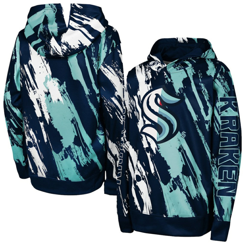 Seattle Kraken Preschool Master Snipe Pullover Hoodie Deep Sea Blue