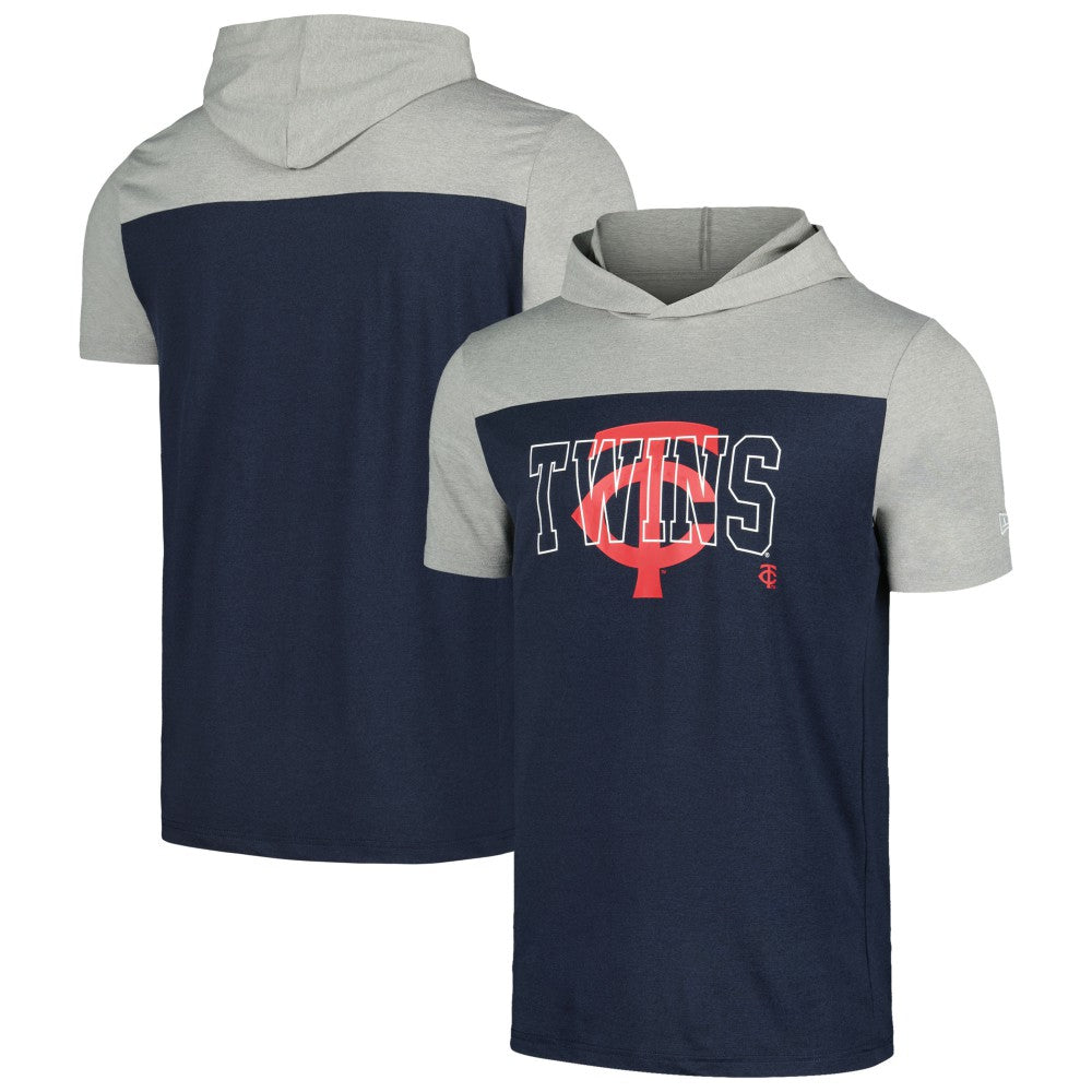 Minnesota Twins Active Brushed Hoodie T-Shirt Navy | New Era