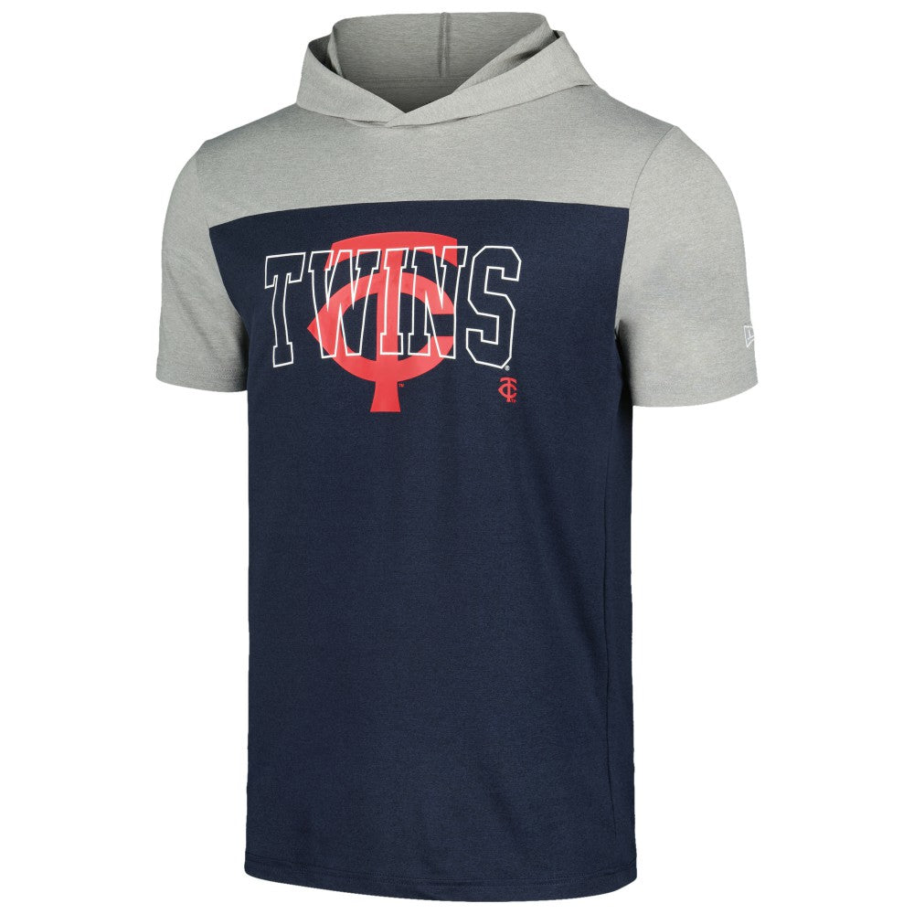 Minnesota Twins Active Brushed Hoodie T-Shirt Navy | New Era