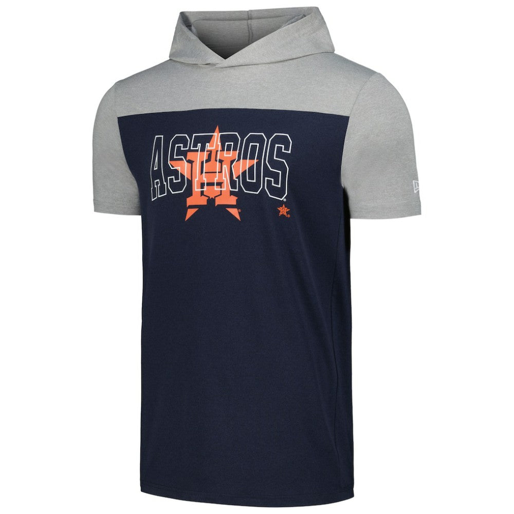 Houston Astros Active Brushed Hoodie T-Shirt Navy | New Era